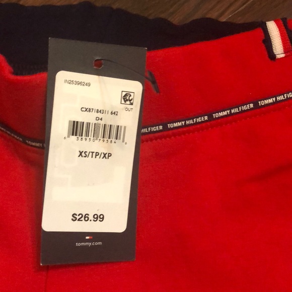 Tommy Hilfiger cotton/poly pull-on pants w logo - Picture 6 of 6